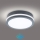 Brilagi - LED udendørslampe med sensor BENE LED/18W/230V diameter 22 cm antracit IP54