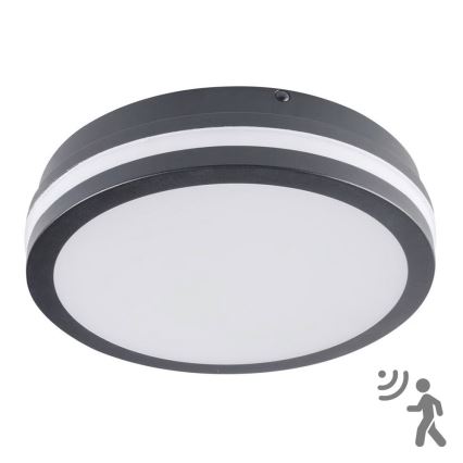 Brilagi - LED udendørslampe med sensor BENE LED/18W/230V diameter 22 cm antracit IP54