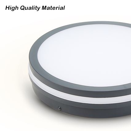 Brilagi - LED udendørslampe med sensor BENE LED/18W/230V diameter 22 cm antracit IP54