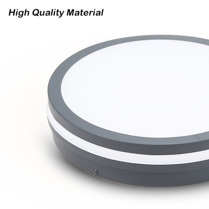Brilagi - LED udendørslampe med sensor BENE LED/24W/230V diameter 26 cm antracit IP54
