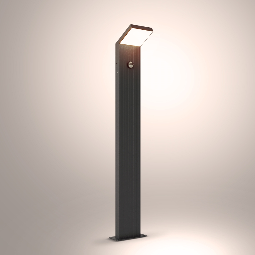 Brilagi - LED udendørslampe med sensor RIANO LED/8W/230V antracit IP65