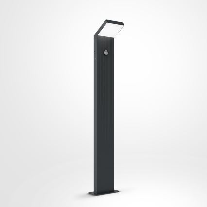 Brilagi - LED udendørslampe med sensor RIANO LED/8W/230V antracit IP65
