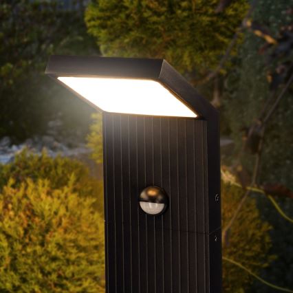 Brilagi - LED udendørslampe med sensor RIANO LED/8W/230V antracit IP65 80 cm