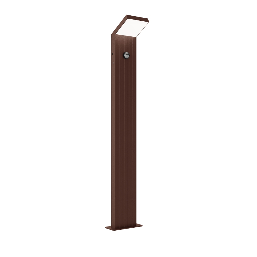 Brilagi - LED udendørslampe med sensor RIANO LED/8W/230V brun IP65 80 cm