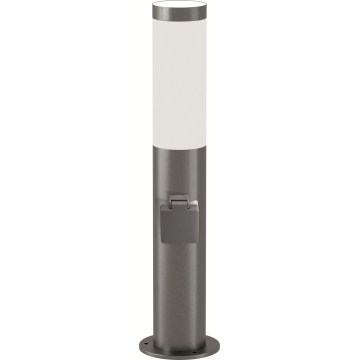 Brilagi - LED udendørslampe med stikkontakt ELIA 1xE27/7W/230V 4000K IP44 50 cm mat krom