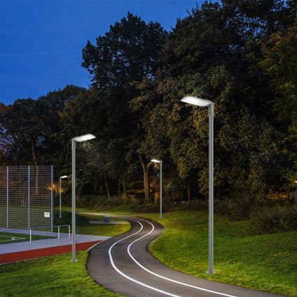 Brilagi - URBANLIGHT LED udendørs gadelampe med mast og justerbart led 3 m LED/200W/230V grå IP65