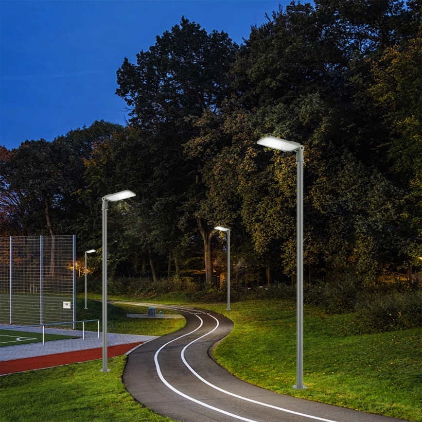 Brilagi - URBANLIGHT LED udendørs gadelampe med mast og justerbart led 3 m LED/200W/230V grå IP65