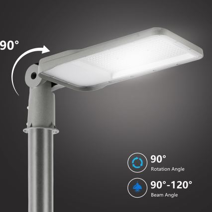 Brilagi - URBANLIGHT LED udendørs gadelampe med mast og justerbart led 3 m LED/200W/230V grå IP65