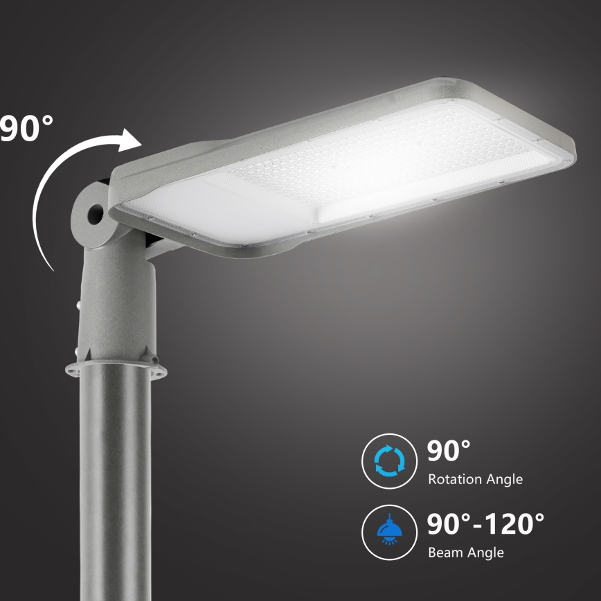 Brilagi - URBANLIGHT LED udendørs gadelampe med mast og justerbart led 3 m LED/200W/230V grå IP65