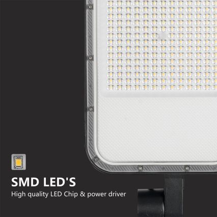 Brilagi - LED udendørs gadelampe med søjle og leddelt arm 3 m URBANLIGHT LED/200W/230V sort IP65