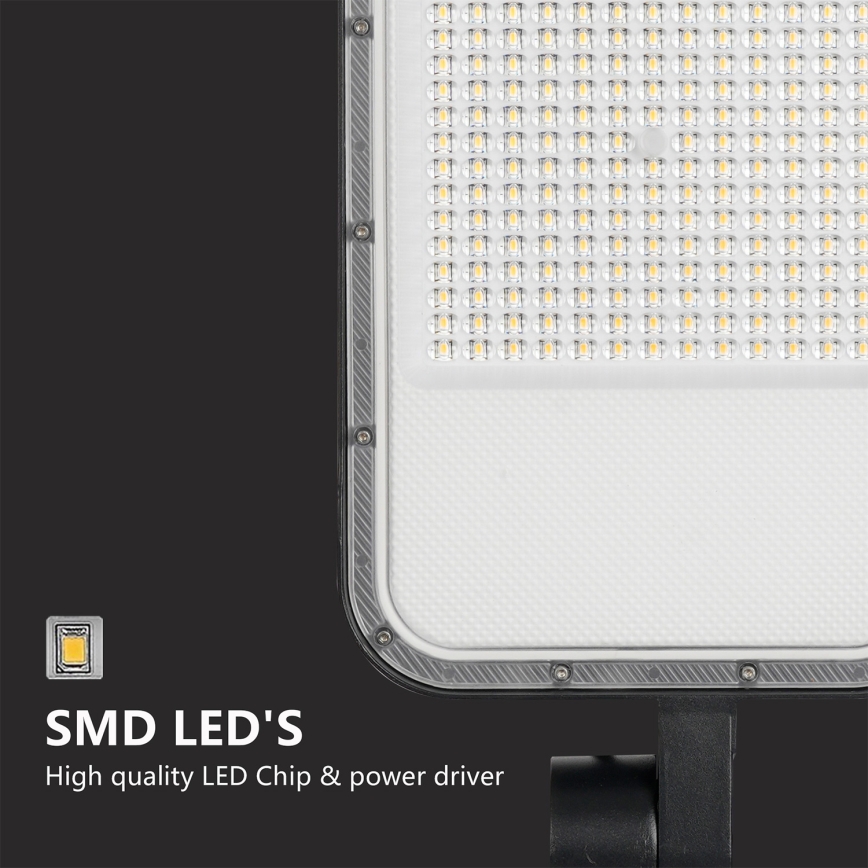 Brilagi - LED udendørs gadelampe med søjle og leddelt arm 3 m URBANLIGHT LED/200W/230V sort IP65