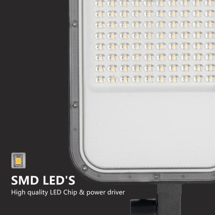 Brilagi - LED udendørs gadelampe med 4 m mast og leddelt arm URBANLIGHT LED/100W/230V sort IP65