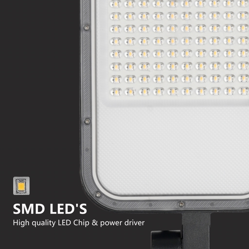 Brilagi - LED udendørs gadelampe med 4 m mast og leddelt arm URBANLIGHT LED/100W/230V sort IP65