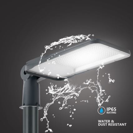 Brilagi - LED udendørs gadelampe med 5 m stolpe og leddelt arm URBANLIGHT LED/200W/230V antracit IP65