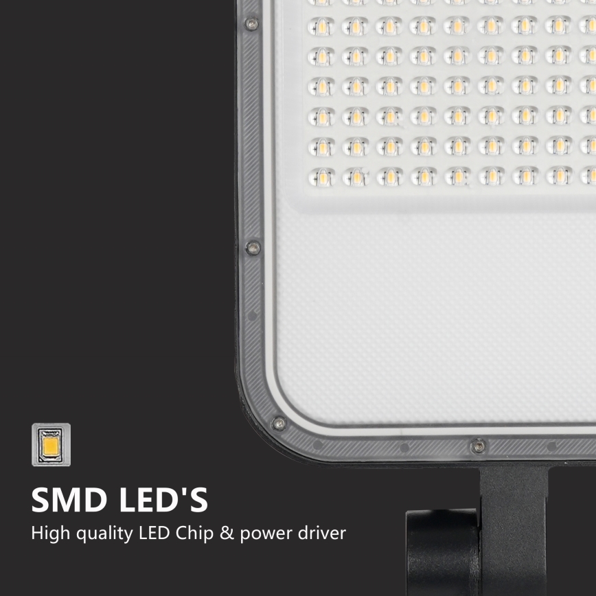 Brilagi - LED udendørs gadelampe med 3 m stolpe og leddet arm URBANLIGHT LED/100W/230V sort IP65