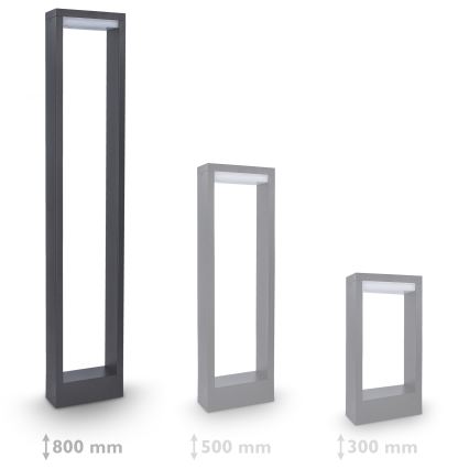 Brilagi - LED udendørslampe RAGUSA LED/7W/230V 3000/4000/6000K antracit IP54 80 cm