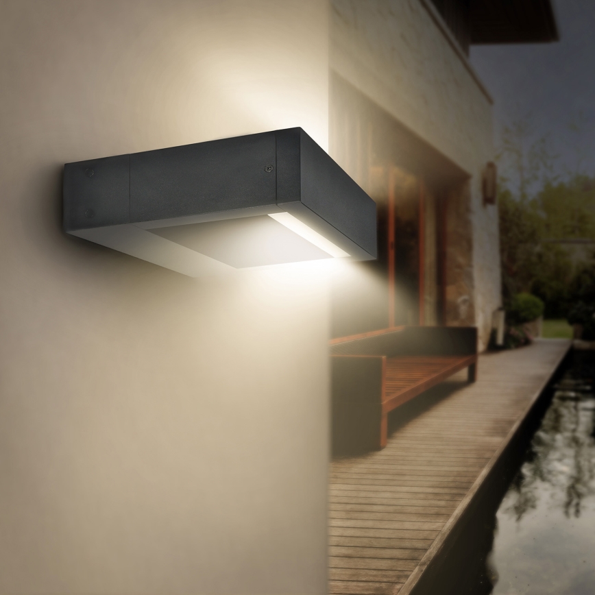 Brilagi - Udendørs LED væglampe RAGUSA LED/7W/230V 3000/4000/6000K antracit IP54