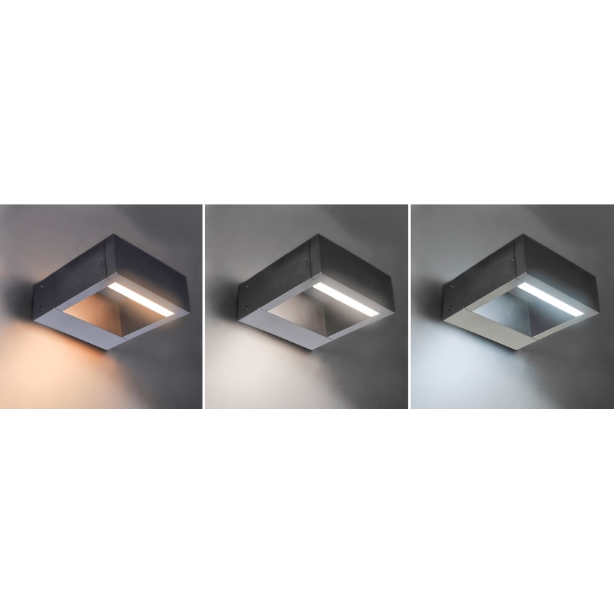 Brilagi - Udendørs LED væglampe RAGUSA LED/7W/230V 3000/4000/6000K antracit IP54
