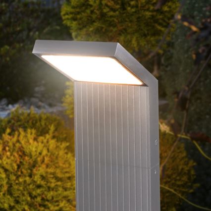 Brilagi - LED udendørslampe RIANO LED/8W/230V sølv IP65 80 cm