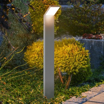 Brilagi - LED udendørslampe RIANO LED/8W/230V sølv IP65