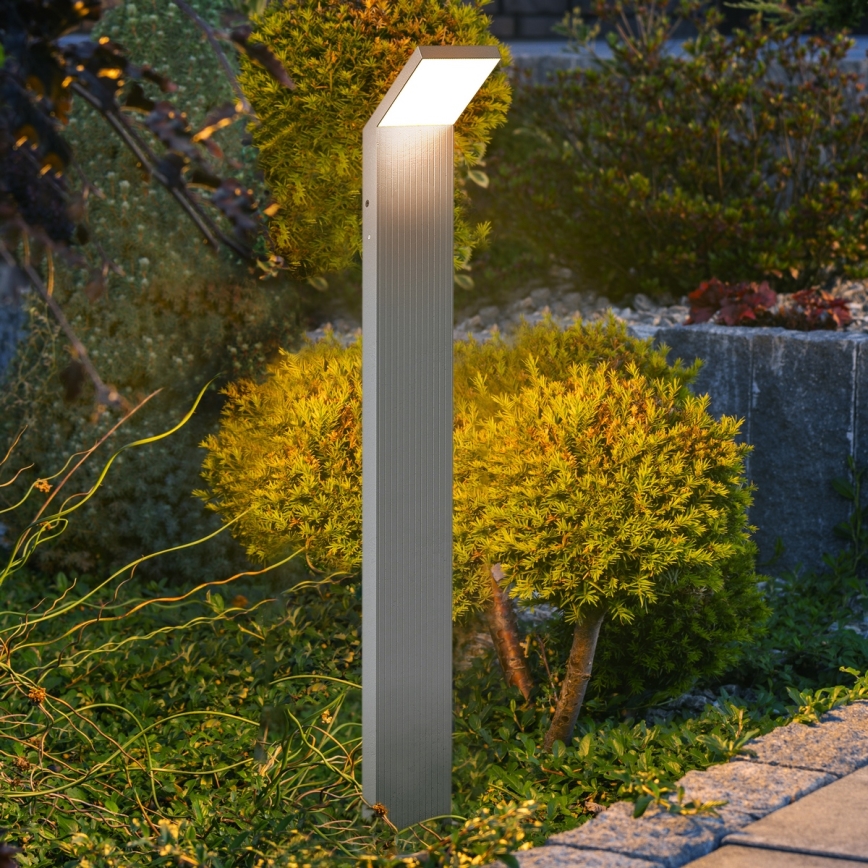 Brilagi - LED udendørslampe RIANO LED/8W/230V sølv IP65