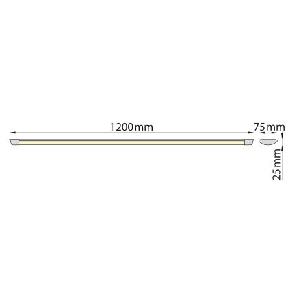 Brilagi - LED underskabslampe AVERO LED/32W/230V 120 cm