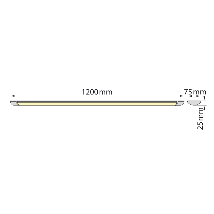 Brilagi - LED underskabslampe LUMA LED/32W/230V 120 cm
