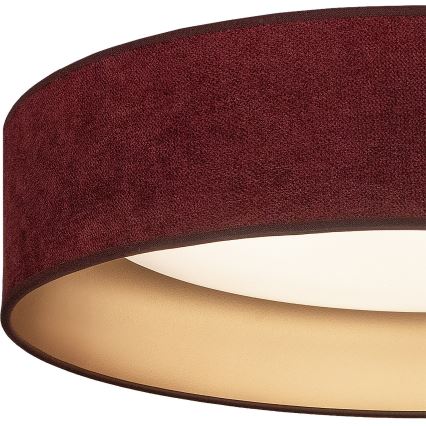 Brilagi - LED dæmpbar loftlampe VELVET SMARTIX LED/36W/230V 3000-6000K Ø 55 cm vinrød/guld Wi-Fi Tuya Beacon + fjernbetjening