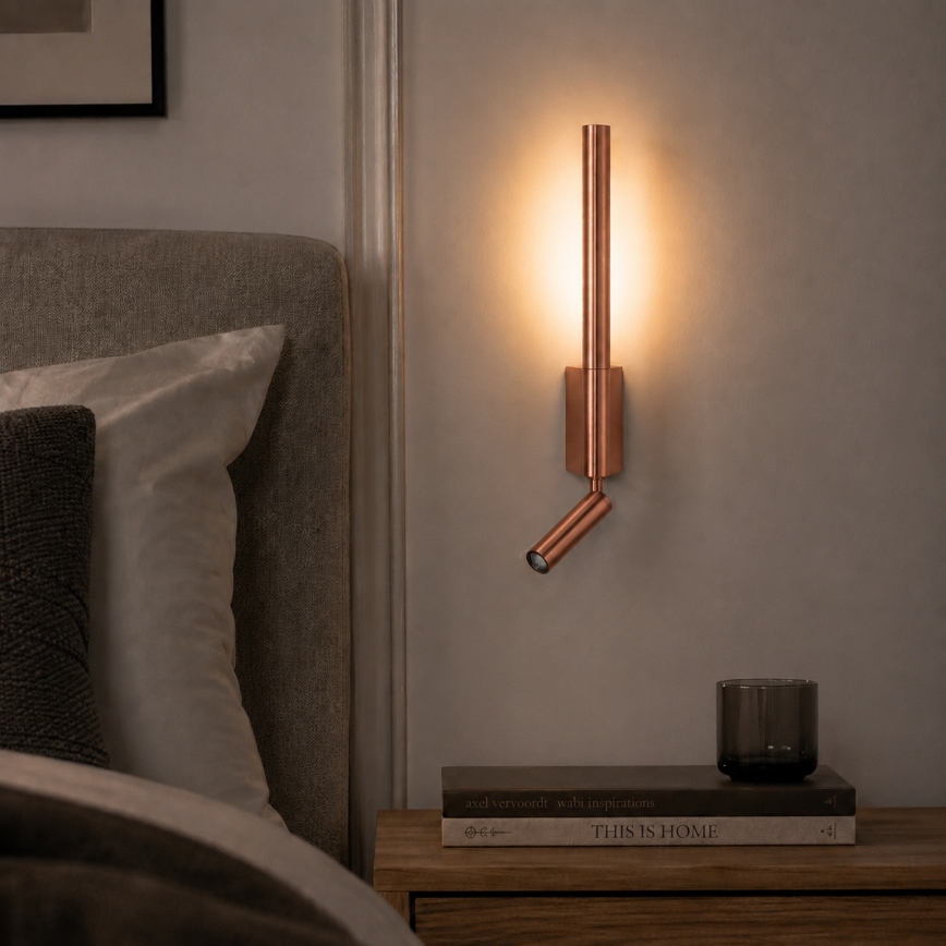 BRILAGI - LED vægspotlampe VIXON LED/3W/230V + LED/5W bronzefarvet CRI 90