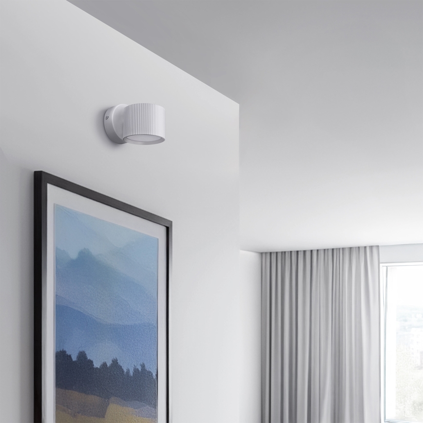 Brilagi - LED Væghængt spotlampe STRIPY 1xGX53/15W/230V hvid