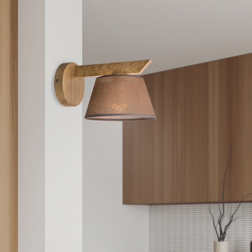 Brilagi - LED  Væglampe ANTHONY 1xE14/40W/230V eg/brun
