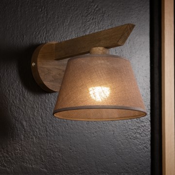 Brilagi - LED  Væglampe ANTHONY 1xE14/40W/230V eg/brun