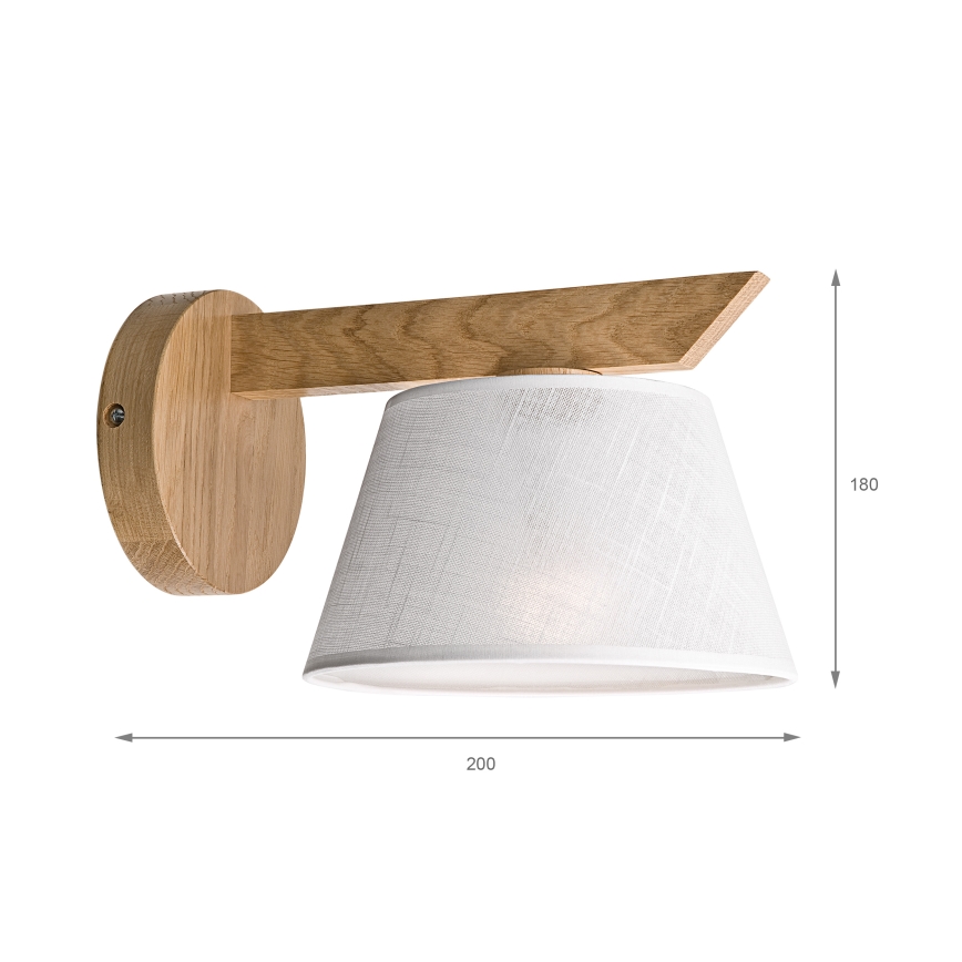Brilagi - LED  Væglampe ANTHONY 1xE14/40W/230V eg/hvid