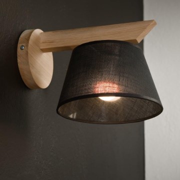 Brilagi - LED  Væglampe ANTHONY 1xE14/40W/230V eg/sort