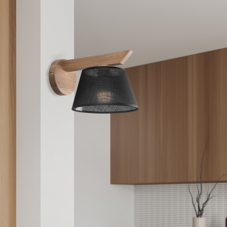 Brilagi - LED  Væglampe ANTHONY 1xE14/40W/230V eg/sort