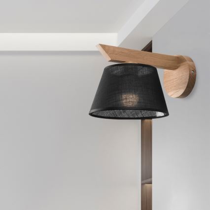 Brilagi - LED  Væglampe ANTHONY 1xE14/40W/230V eg/sort