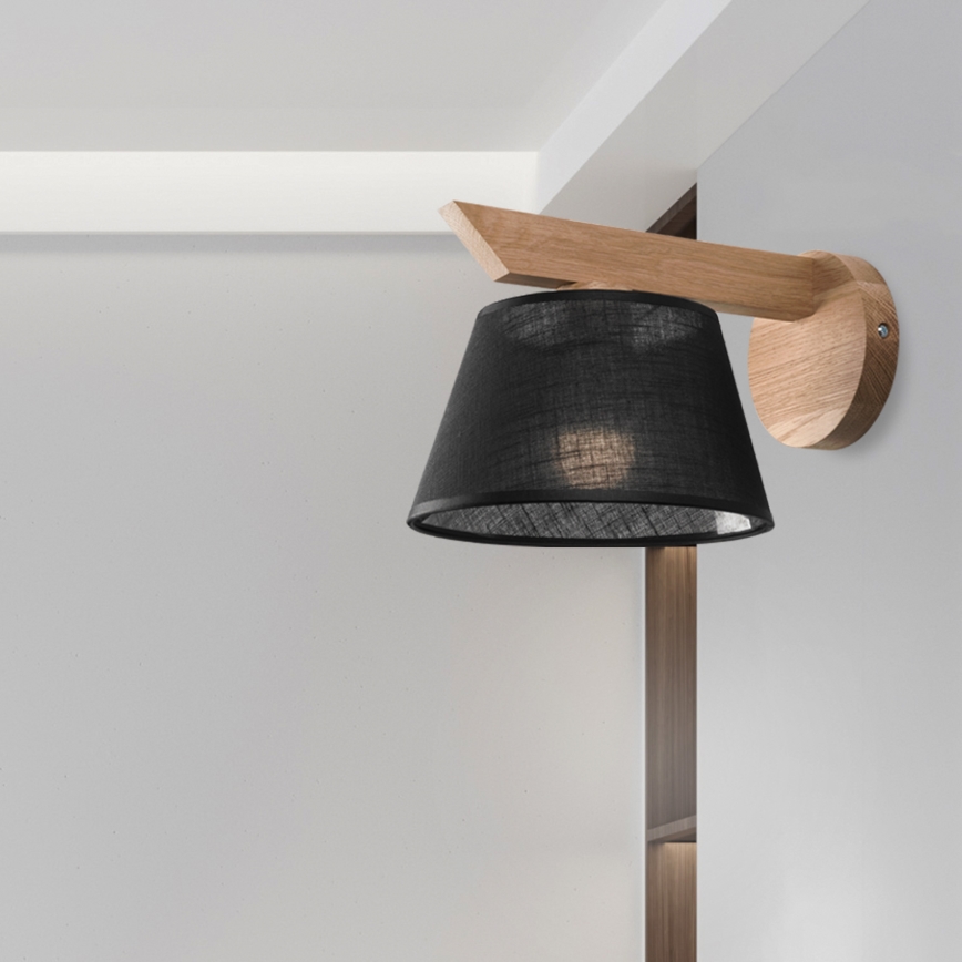 Brilagi - LED  Væglampe ANTHONY 1xE14/40W/230V eg/sort