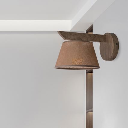 Brilagi - LED Væglampe ANTHONY 1xE14/40W/230V eg valnød/brun