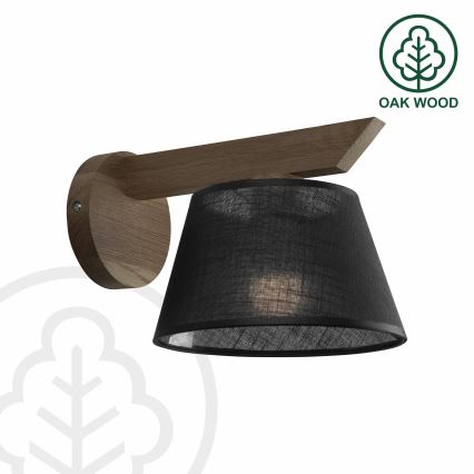 Brilagi - LED Væglampe ANTHONY 1xE14/40W/230V eg valnød/sort