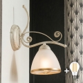 Brilagi - LED væglampe ANTICO 1xE27/60W/230V 3000K hvid patina