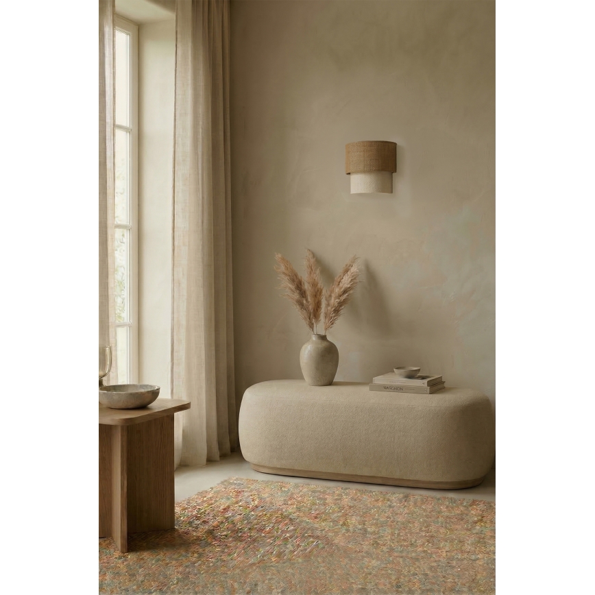 Brilagi - LED-væglampe BOHO ECO 1xE27/10W/230V beige/creme