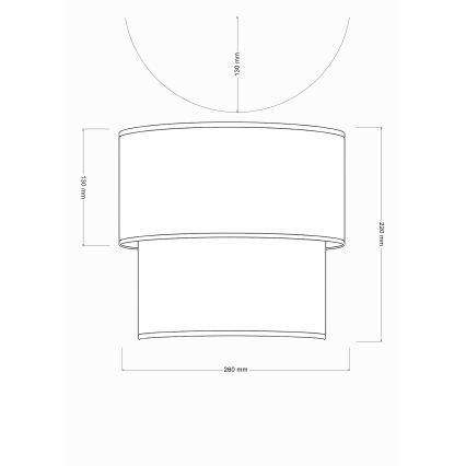 Brilagi - LED-væglampe BOHO ECO 1xE27/10W/230V beige/creme