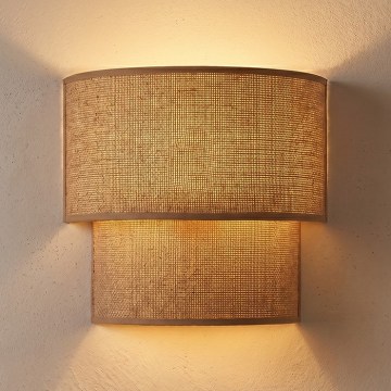 Brilagi - LED væglampe BOHO ECO 1xE27/10W/230V beige