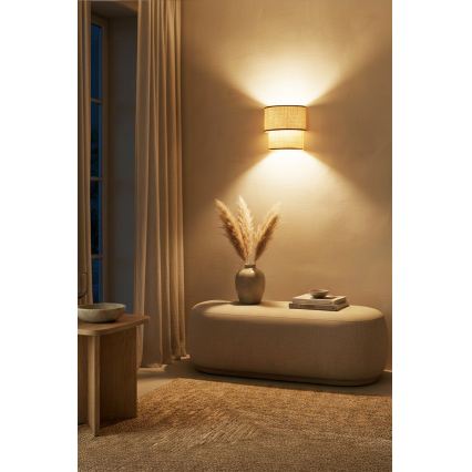 Brilagi - LED væglampe BOHO ECO 1xE27/10W/230V beige
