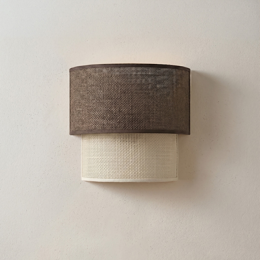 Brilagi - LED væglampe BOHO ECO 1xE27/10W/230V brun/creme