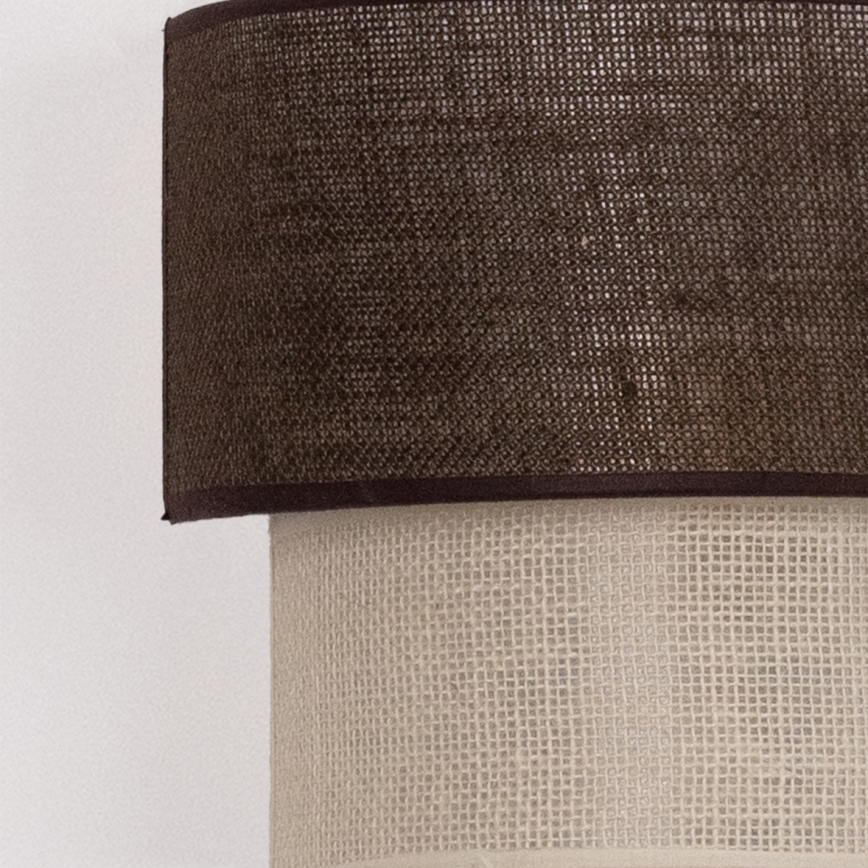 Brilagi - LED væglampe BOHO ECO 1xE27/10W/230V brun/creme