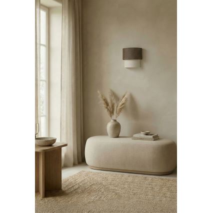 Brilagi - LED væglampe BOHO ECO 1xE27/10W/230V brun/creme