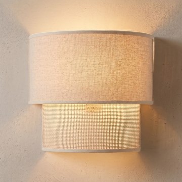 Brilagi - LED væglampe BOHO ECO 1xE27/10W/230V cremefarvet