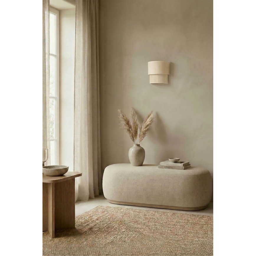 Brilagi - LED væglampe BOHO ECO 1xE27/10W/230V cremefarvet