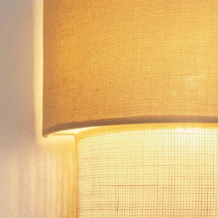 Brilagi - LED væglampe BOHO ECO 1xE27/10W/230V cremefarvet
